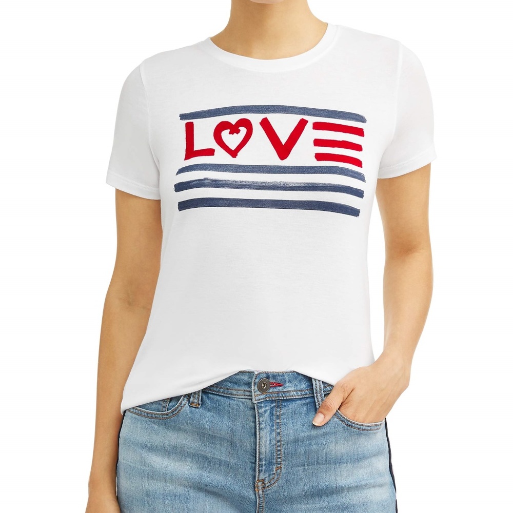 3 for $15*Ellen Degeneres Love Flag Tee*